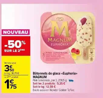 Carrefour Market Bâtonnets de glace <<Euphoria>> MAGNUM offre