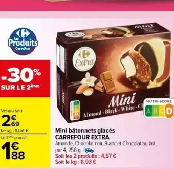 Carrefour Market Mini bâtonnets glacés offre