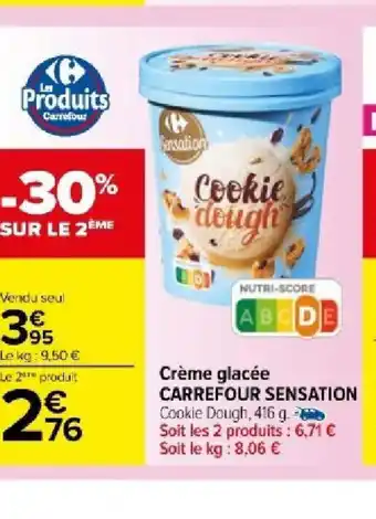 Carrefour Market Crème glacée CARREFOUR SENSATION offre