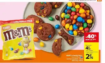 Carrefour Market M&M'S Familly Pack>> Peanut, 550 g offre