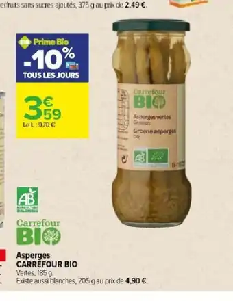 Carrefour Contact Asperges CARREFOUR BIO offre