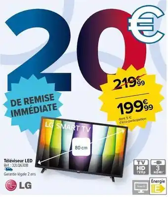 Carrefour Lg - téléviseur led offre