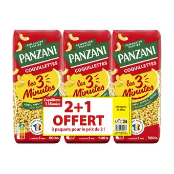 Carrefour PANZANI Pâtes cuisson rapide Les 3 minutes offre