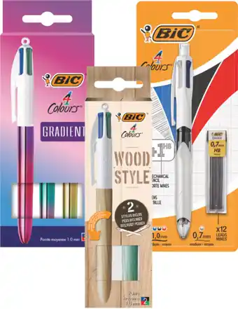 Carrefour BIC SUR LES STYLOS 4 COULEURS offre