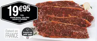 Cora x Carrefour Viande bovine : faux-filet mariné à l’échalote offre