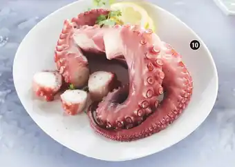 Tentacules de poulpes cuites
