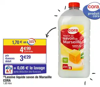 Cora x Carrefour CORA (3)Lessive liquide savon de Marseille offre