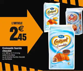 Cora x Carrefour Croissants fourrés chocolat offre