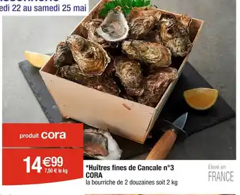 Cora x Carrefour CORA Huîtres fines de Cancale n°3 offre