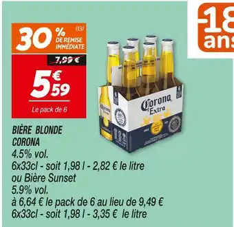 Netto CORONA BIÈRE BLONDE offre