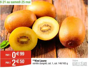 Cora x Carrefour Kiwi jaune offre