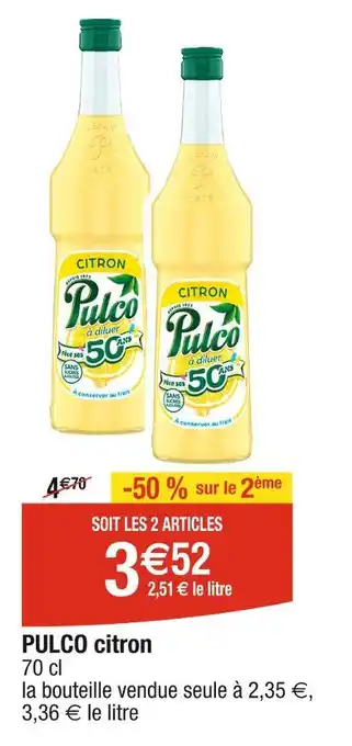 Cora x Carrefour PULCO PULCO citron offre