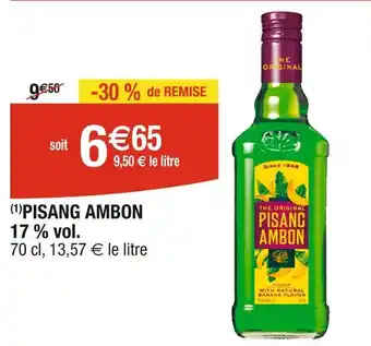 Cora PISANG AMBON 17 % vol offre