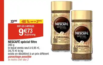 Cora NESTLÉ NESCAFÉ spécial filtre offre