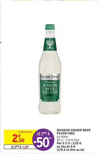 Intermarché FEVER-TREE BOISSON GINGER BEER offre