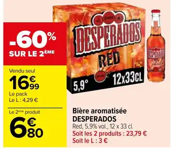 Carrefour Bière aromatisée DESPERADOS offre