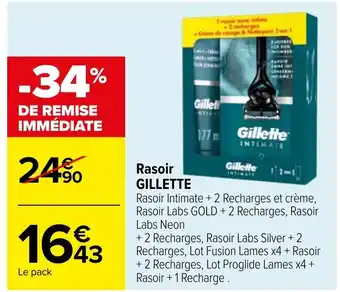 Carrefour Rasoir GILLETTE offre