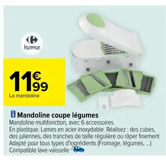 Carrefour Mandoline coupe légumes offre