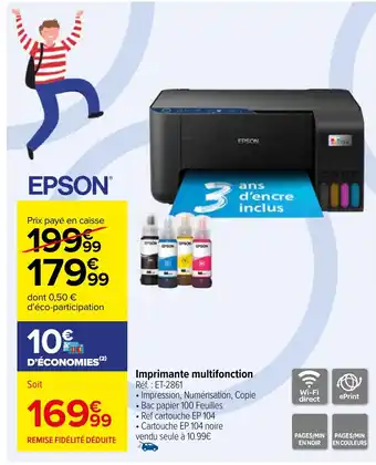 Carrefour Imprimante multifonction offre
