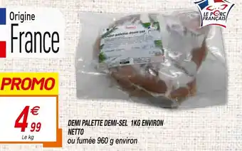 Netto Demi Palette Demi-Sel 1kg Environ offre