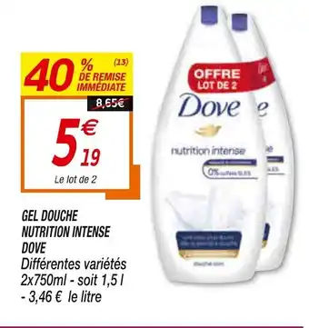 Gel Douche Nutrition Intense Dove