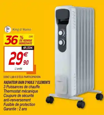 Netto Radiateur Bain d'Huile 7 Elements offre