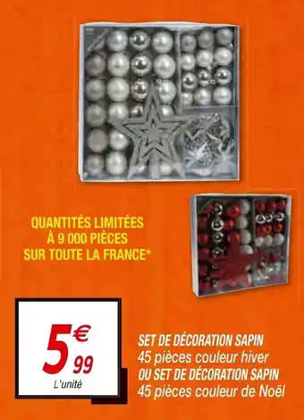 Netto Set de Décoration Sapin offre