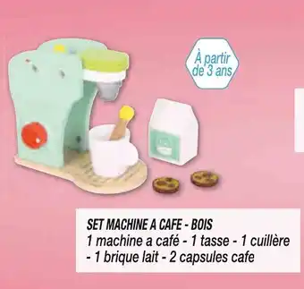 Set Machine A Cafe-Bois