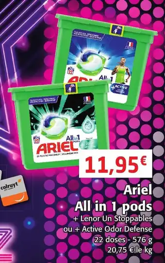 Colruyt Ariel All in 1 Pods offre