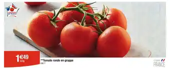 Cora x Carrefour **Tomate ronde en grappe offre