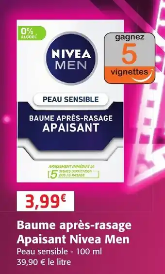 Colruyt Baume Après-Rasage Apaisant Nivea Men offre