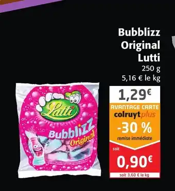Colruyt Bubblizz Original Lutti offre