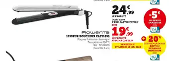 Super U ROWENTA LISSEUR BOUCLEUR offre