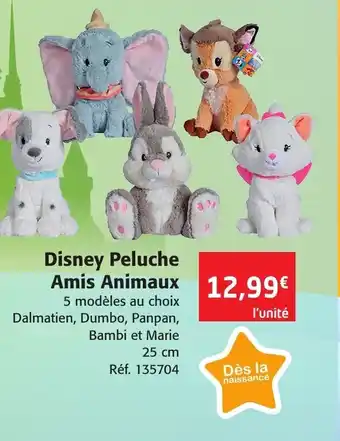 Colruyt Disney Peluche Amis Animaux offre