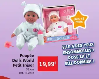 Colruyt Poupée Dolls World Petit Trésor offre