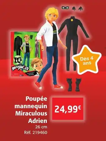 Poupée Mannequin Miraculous Adrien