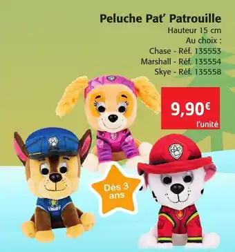 Colruyt Peluche Pat'Patrouille offre