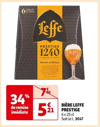 Auchan Supermarché LEFFE BIÈRE PRESTIGE offre