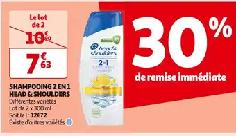 Auchan Supermarché HEAD & SHOULDERS SHAMPOOING 2 EN 1 offre