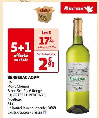 Auchan Supermarché Pierre Chanau BERGERAC AOP offre