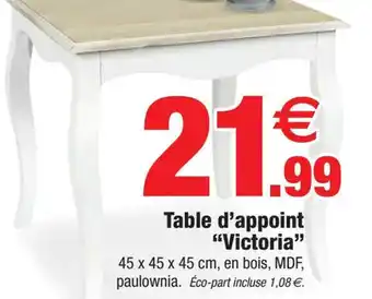 Bazarland Table d'appoint "Victoria offre