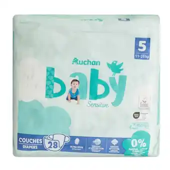 Auchan Couches Sensitive Auchan Baby offre