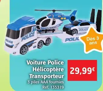 Colruyt Voiture Police Hélicoptère offre