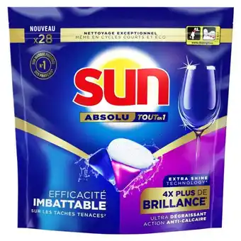 Auchan Tablette Lave-Vaisselle Tout En 1 Absolu Sun offre