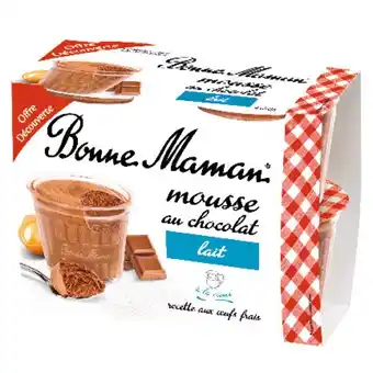 Auchan Mousse Au Chocolat Bonne Maman offre