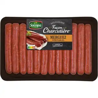 Auchan 12 Merguez Façon Charcutière Socopa offre