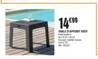 La Foir'Fouille TABLE D'APPOINT ROSY offre