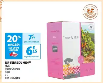 Auchan Supermarché Pierre Chanau IGP TERRE DU MIDI offre