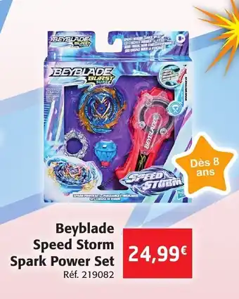 Colruyt Beyblade Speed Storm Spark Power Set offre
