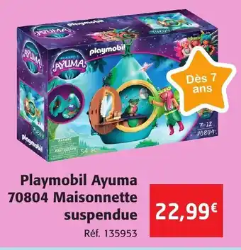 Colruyt Playmobil Ayuma 70804 Maisonnette suspendue offre